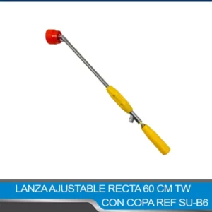 LANZA BRONCE CON COPA CURVA FLEXIBLE 60CM